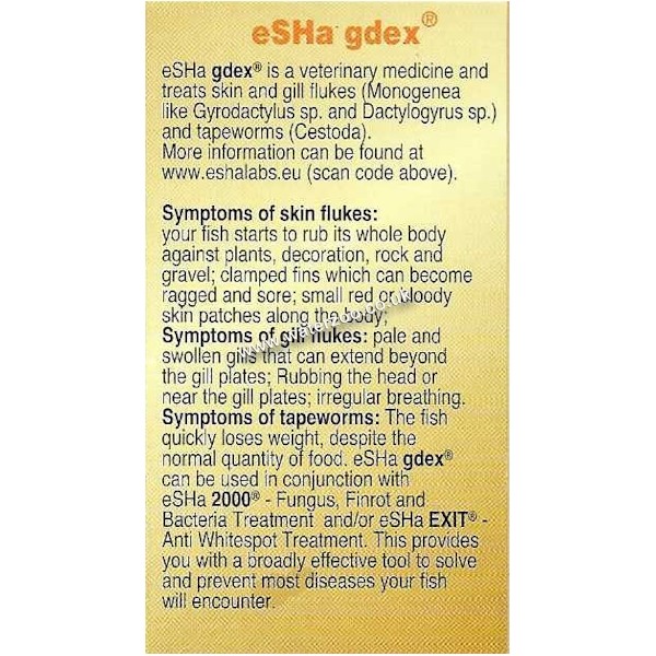 Esha Gdex 20ml | The WaterZoo | Tropical fish | marine fish & aquariums
